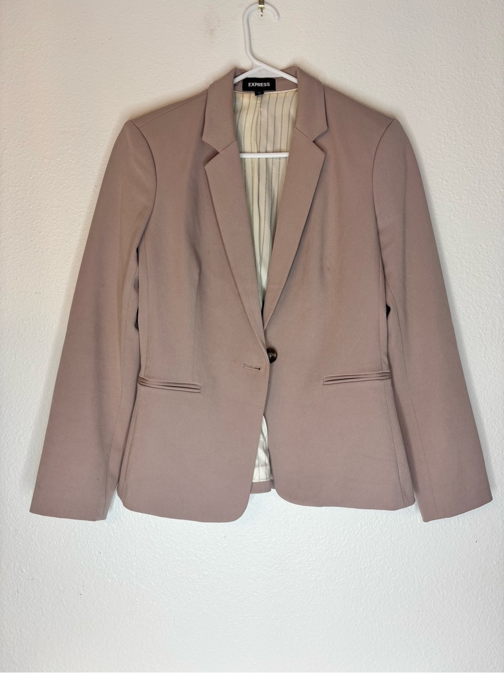 Express Mauve Single-Button Women's Blazer